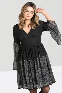 Hell Bunny Secret Gate Dress Black