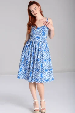 Hell Bunny Sicily Dress Blue Best
