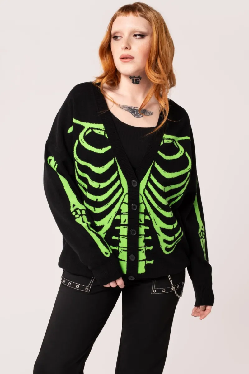 Hell Bunny Skeleton Cardigan New