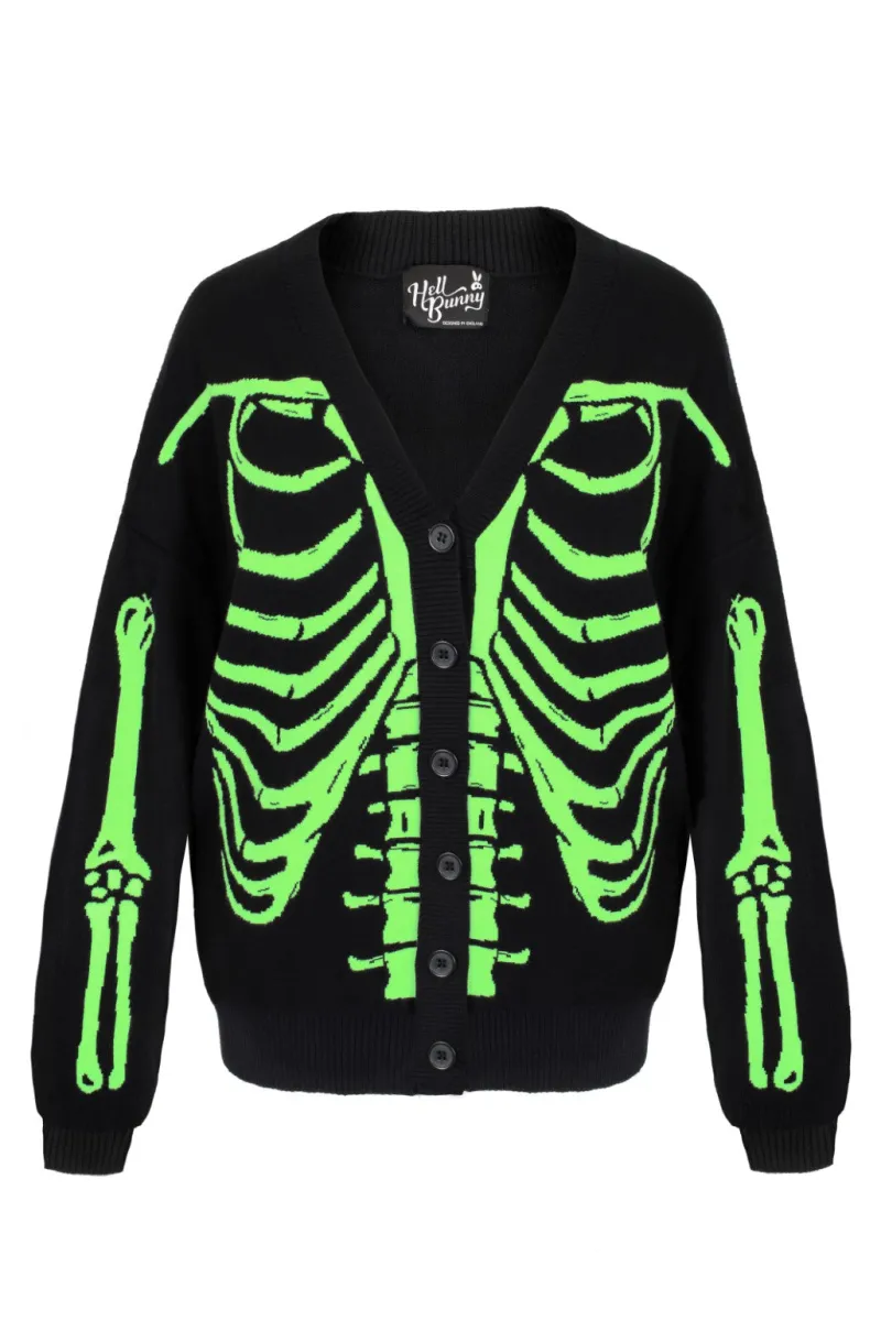 Hell Bunny Skeleton Cardigan New