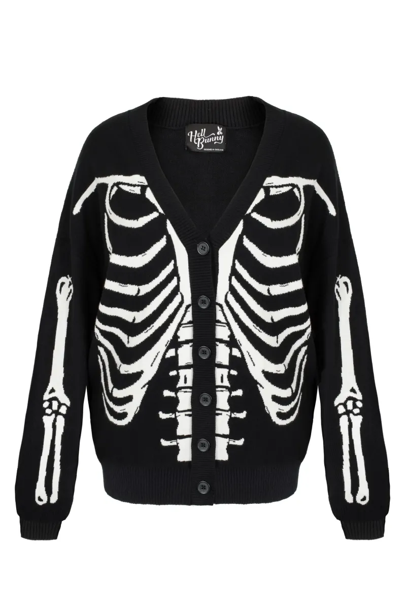 Hell Bunny Skeleton Cardigan New