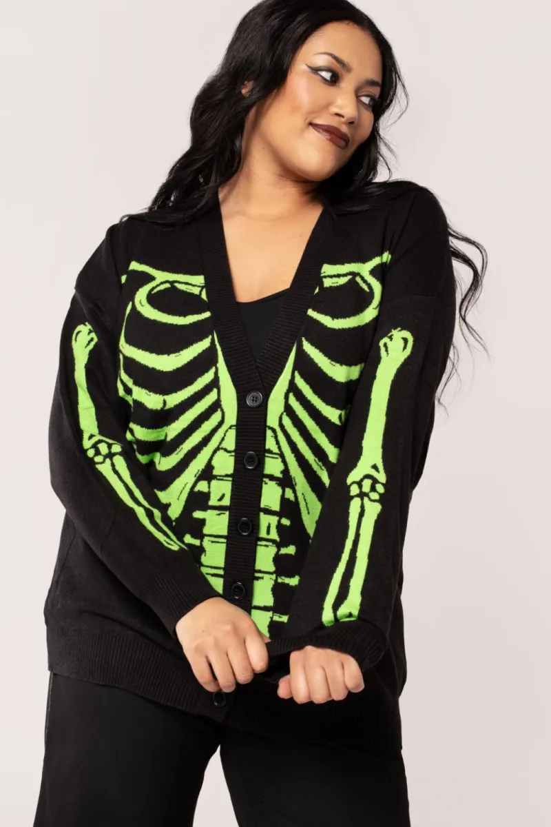Hell Bunny Skeleton Cardigan New