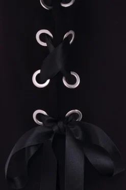 Hell Bunny Skeleton Hoodie Dress Black