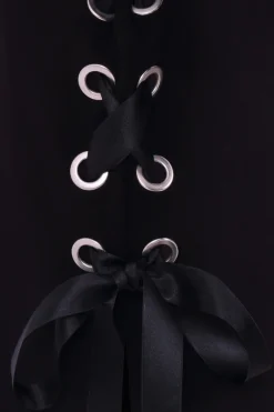 Hell Bunny Skeleton Hoodie Dress Black