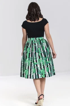 Hell Bunny Solana 50's Skirt Black Hot