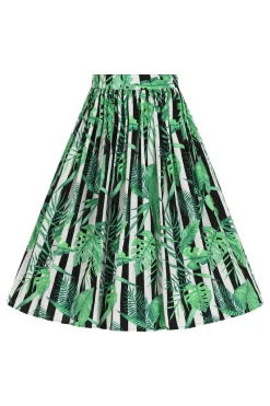 Hell Bunny Solana 50's Skirt Black Hot