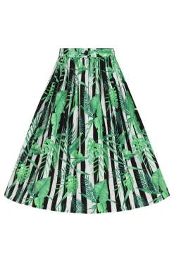 Hell Bunny Solana 50's Skirt Black Hot