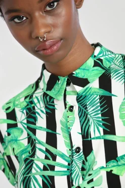 Hell Bunny Solana Shirt Black Discount