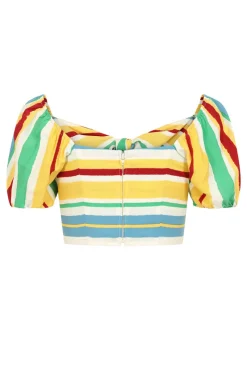 Hell Bunny Solange Crop Top MultiColour Sale