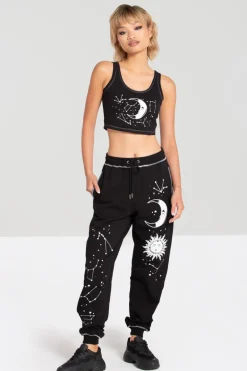 Hell Bunny Solaris Crop Top Black Discount