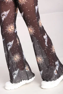 Hell Bunny Solaris Mesh Trousers Black