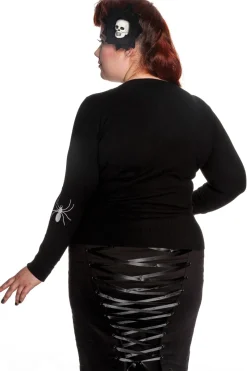 Hell Bunny Spider Cardigan Black Discount