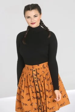 Hell Bunny Spiros Top Black New