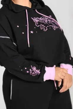 Hell Bunny Star Catcher Hoodie Black Hot