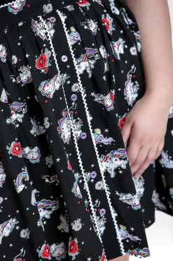 Hell Bunny Star Catcher Mini Skirt Black New