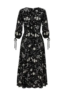 Hell Bunny Star Sign Midi Dress Black Outlet
