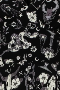 Hell Bunny Star Sign Midi Dress Black Outlet