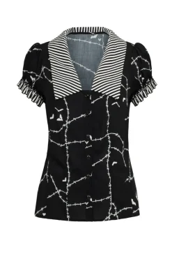 Hell Bunny Stitches Blouse Clearance
