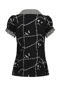 Hell Bunny Stitches Blouse Clearance