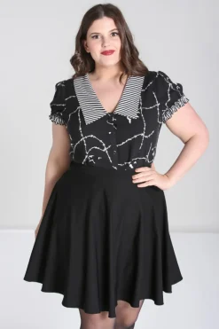 Hell Bunny Stitches Blouse Clearance