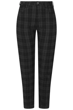 Hell Bunny Storm Skinny Trousers Grey Best