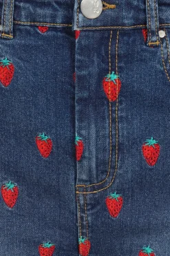 Hell Bunny Strawberry Denim Jeans Blue Outlet