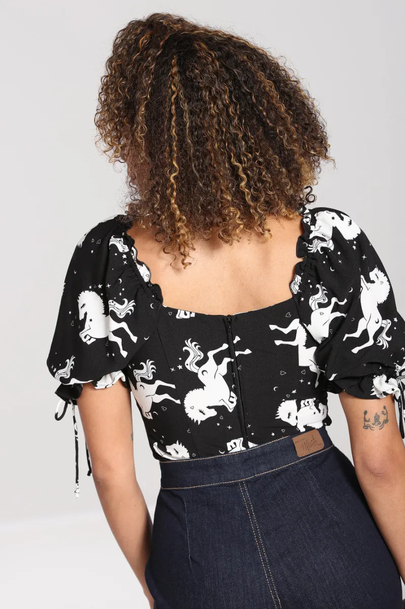 Hell Bunny Sullivan Top Black Best