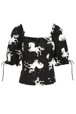 Hell Bunny Sullivan Top Black Best