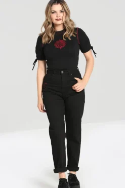 Hell Bunny Tallulah Jeans Black Hot