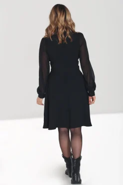 Hell Bunny Tallulah Mid Dress Black Discount