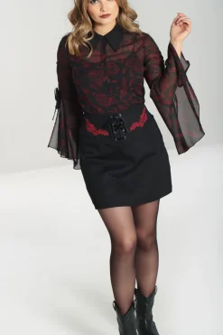 Hell Bunny Tallulah Mini Skirt Black