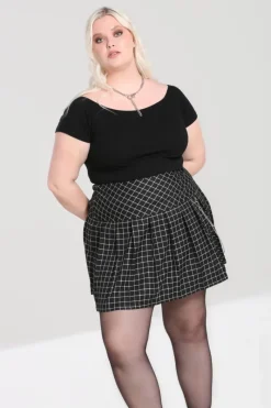 Hell Bunny Tate Mini Skirt Black Sale