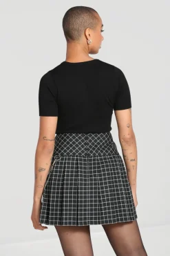 Hell Bunny Tate Mini Skirt Black Sale