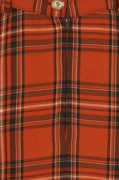 Hell Bunny Tawny Skirt Brown Sale