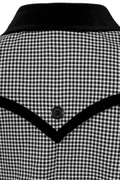 Hell Bunny Teddy Jacket Black/White Discount