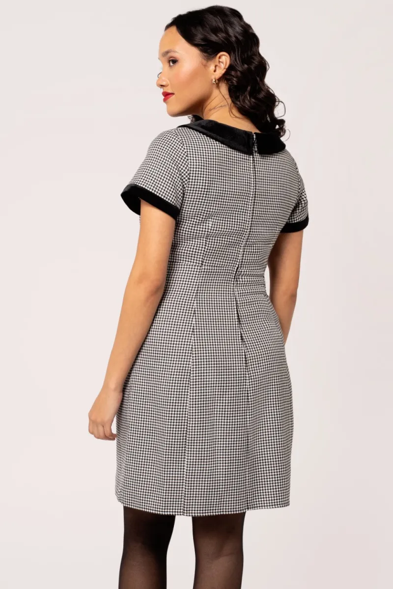 Hell Bunny Teddy Mini Dress Black/White Clearance