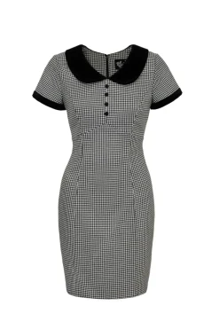 Hell Bunny Teddy Mini Dress Black/White Clearance