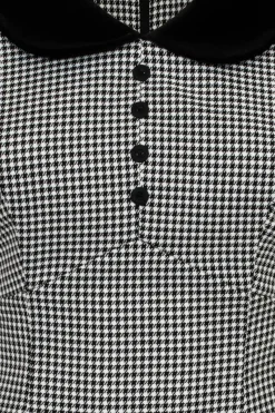 Hell Bunny Teddy Mini Dress Black/White Clearance