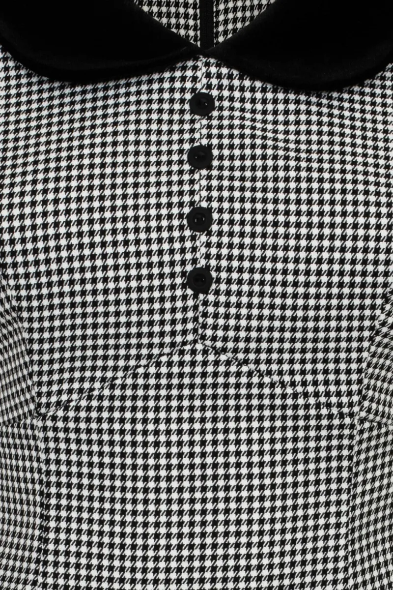 Hell Bunny Teddy Mini Dress Black/White Clearance