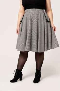 Hell Bunny Teddy Skirt Black/White Clearance