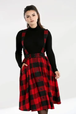 Hell Bunny Teen Spirit Pinafore Skirt Clearance