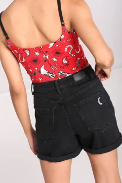 Hell Bunny Temptation Shorts Black Outlet