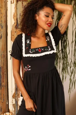 Hell Bunny Tessie Maxi Dress Black Outlet