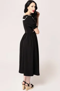 Hell Bunny Tessie Maxi Dress Black Outlet