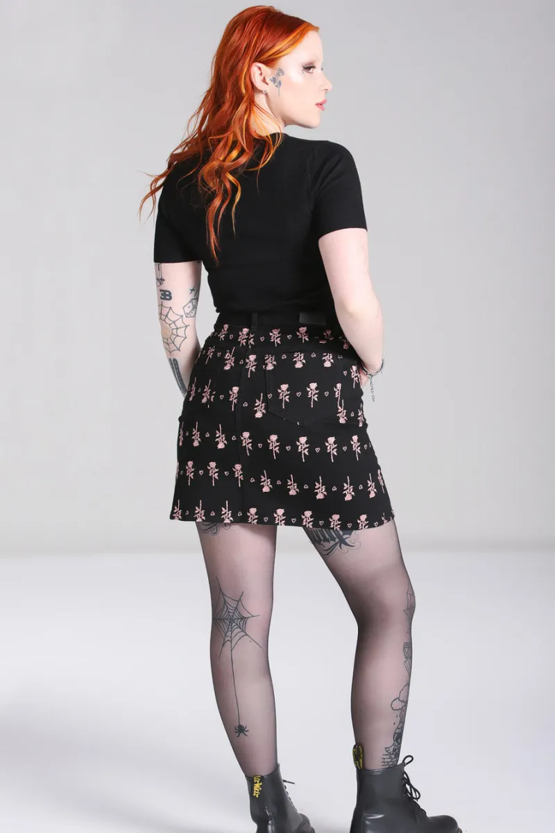 Hell Bunny The Lover Skirt Black Outlet