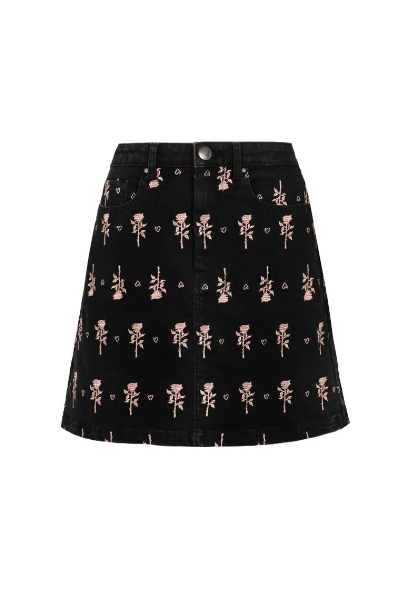 Hell Bunny The Lover Skirt Black Outlet