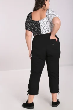 Hell Bunny Tifa Trousers Black Outlet