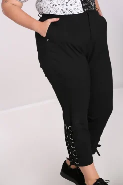 Hell Bunny Tifa Trousers Black Outlet