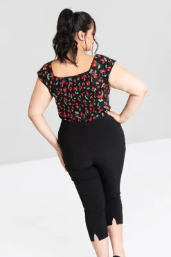 Hell Bunny Tina Capris Black Sale