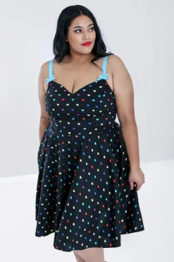 Hell Bunny True Love Mid Dress Black